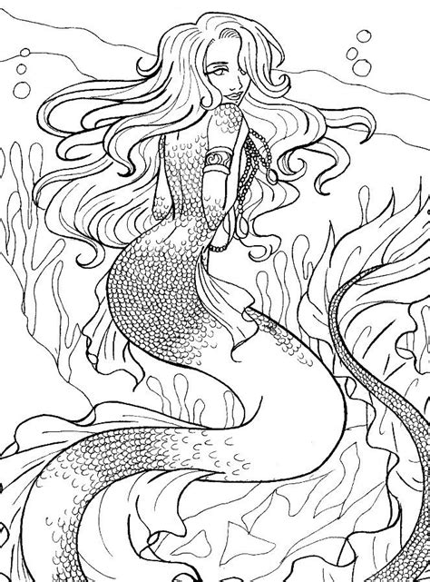 Siren coloring pages you can paint online and print out. Pin by Elisabeth Quisenberry on Coloring Therapy: Sirens ...
