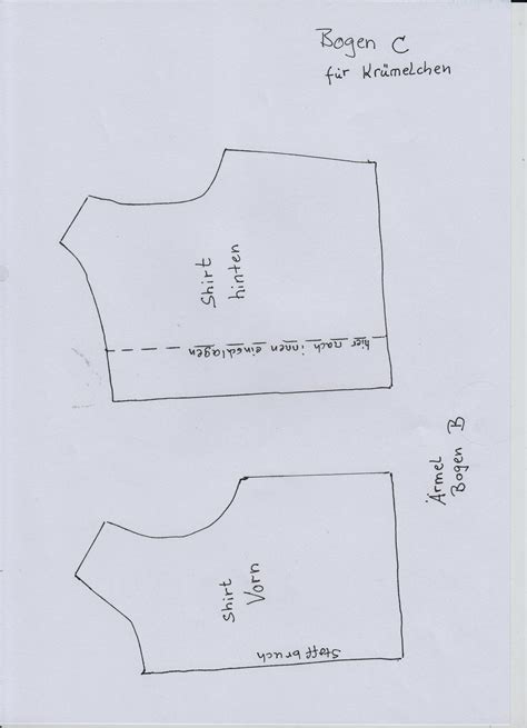 Das schnittmuster 8576 von burda style präsentiert trägerkleid, tops, röcke, shirts, jacken und hosen. Schnittmuster Shirt Teil 1 von 2 | Puppen schnittmuster, Babysachen, Puppenkleider nähen