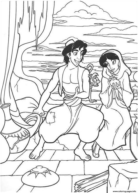 Aladdin proposing disney princess coloring pages2257 coloring pages printable. Disney Aladdin For Kidsbe47 Coloring Pages Printable