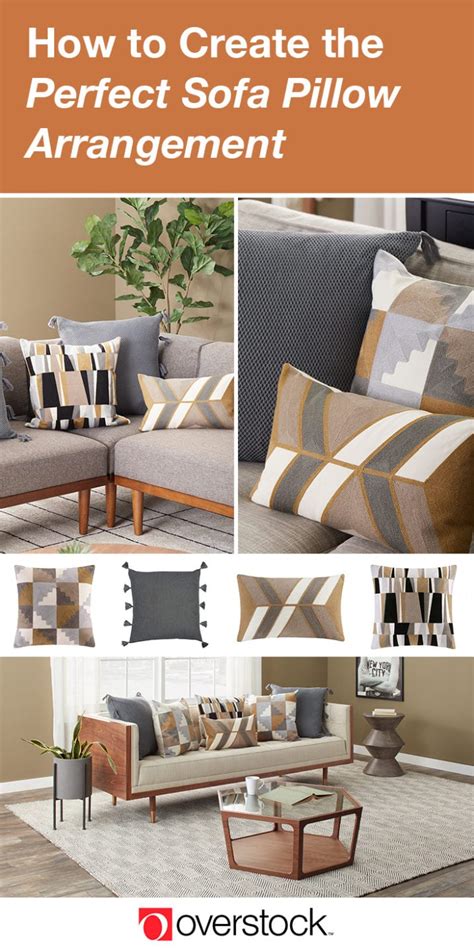 (image is pinnable if you want to save it for reference!) How to Arrange Sofa Pillows on Any Type of Sofa - Overstock.com in 2020 | Throw pillows living ...