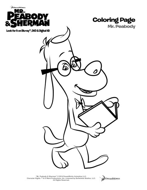 Our coloring pages offer younger children wonderful opportunities to develop their creativity and work their pencil grip in preparation for learning how to write. Mr. Peabody and Sherman #PeabodyInsiders & Giveaway US ...