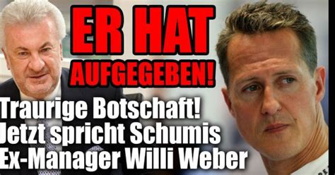 Schumacher's condition remains as guarded as ever on his 50th birthday. Michael Schumacher: Ex-Schumi-Manager Willi Weber über ...
