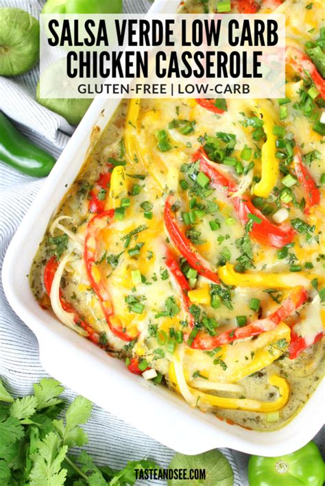 This low carb turkey enchilada casserole is quick and easy with lots of that south of the border flavor we all love. This easy Salsa Verde Low Carb Chicken Casserole is ...