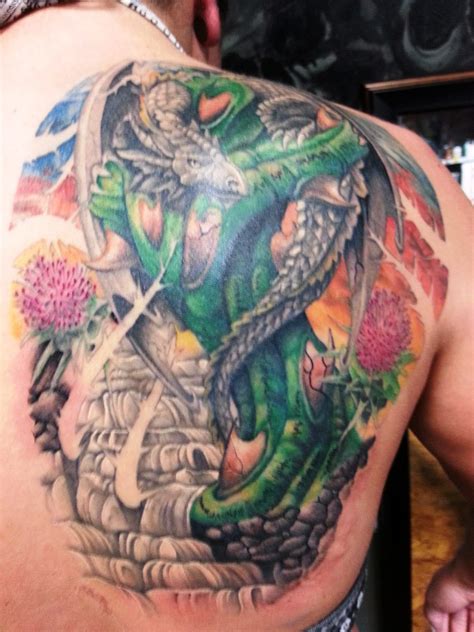 Grab a cup of whatever makes you chill the most and check. "Dragon" by Mike Clave of ThoughtCrime Tattoo in Portland ...