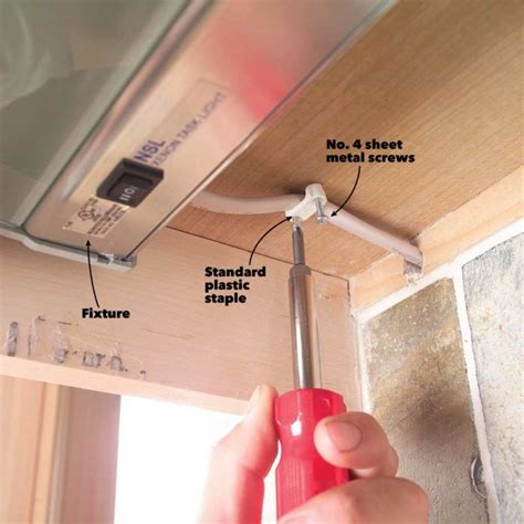 This guide will teach you how to install this. How to Install Under Cabinet Lighting in Your Kitchen ...