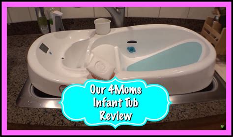 # can be used in regular bathroom tubs or on counters or tables. Baby Bathtub Review - Our 4Moms Infant Tub! - YouTube