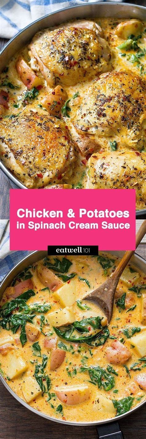 Packed with flavour and nutrients, they're sure to be a huge hit with the whole family! Chicken and Potatoes with Garlic Parmesan Cream Sauce ...