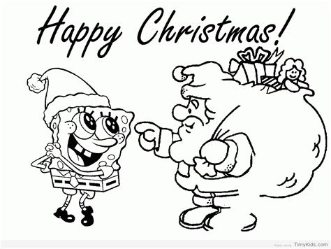 There are quite a few spongebob squarepants coloring pages for kids here and they're all free to print. Spongebob Squarepants Christmas Coloring Pages - BubaKids.com