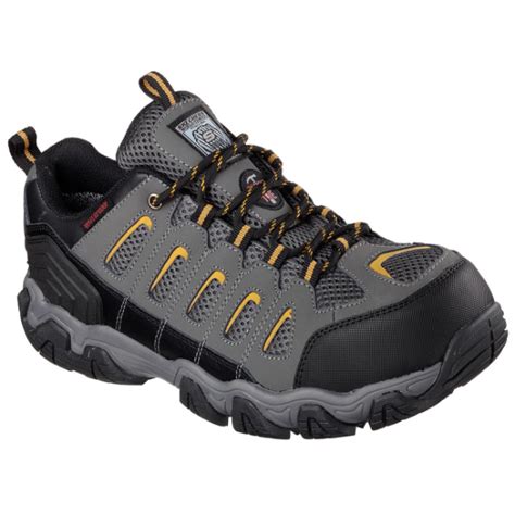 They are just as protective as the other collections which bata industrials developed for this working environment but are distinguished, above. Buy Skechers 77051 - Dark Grey, Steel Toe Safety Shoes ...