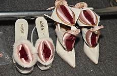 vaginas fashion week show designer shoes vulvas namilia york vagina theo showing shows celebrates wargo getty lot were there big