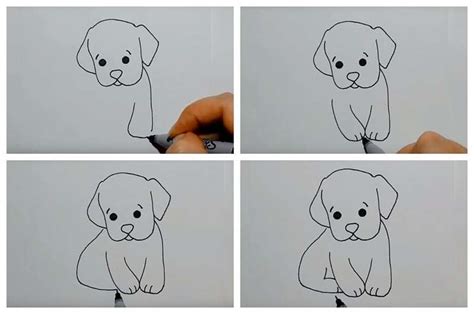 How to do drawing drawing practice drawing lessons art lessons animal sketches animal drawings husky drawing dog tumblr dog quotes love. How to Draw a Puppy - Step by Step. Easy Puppy Drawings. 5 ...