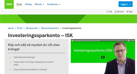 Ett isk konto, investeringssparkonto, är en typ av konto som låter dig handla med aktier, fonder och andra värdepapper utan att behöva betala kapitalvinstskatt. SEB ISK | Recension av SEB investeringssparkonto | Ett bra ...