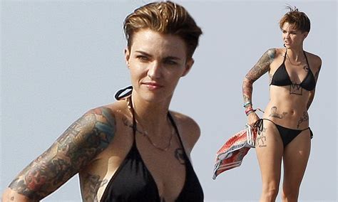 It's okay to use ruby rose tattoos as inspiration and copy some designs for yourself. Ruby Rose shows off her tattoos in black bikini in Ibiza ...