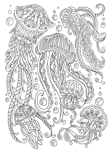 Favecraft is another trove of coloring sheets. Free Jellyfish coloring pages for Adults. Printable to ...