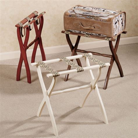 Goflame folding luggage rack metal suitcase luggage stand for home bedroom ho. Petite Floral Luggage Rack