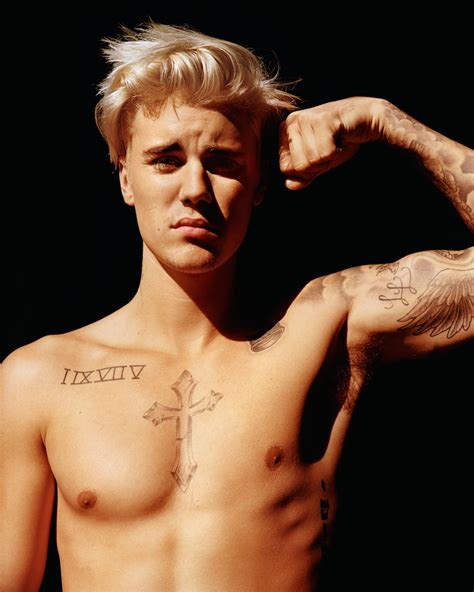 (c) 2015 def jam recordings, a division of umg. Justin Bieber Goes Shirtless For i-D Magazine: 7 Tattoo ...