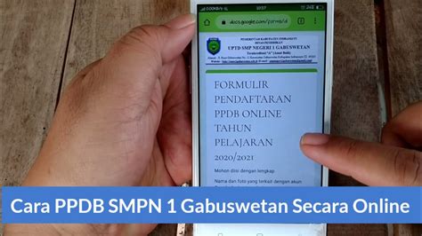 Secara individu dengan mengirimkan email. Cara Pendaftaran Peserta Didik Baru SMPN 1 Gabuswetan ...