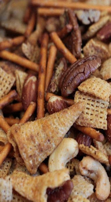 Great to put in tins and give away. TEXAS TRASH | Snack mix recipes, Chex mix recipes, Salty snacks