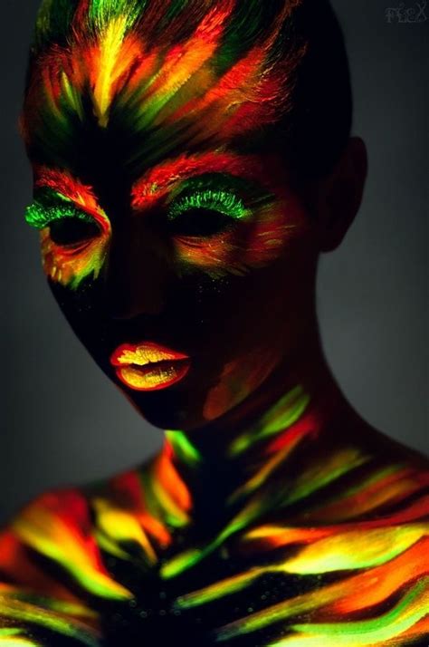 Glow in the dark paints are great for bringing out your creativity and you would love to see your handiwork glow in the light. Glow in the Dark Body Paint ...XoXo | Bodypaint | Pinterest