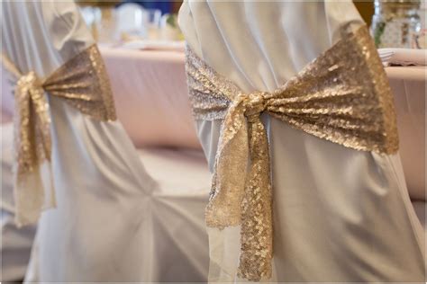 100 gold organza sashes chair cover bows wedding sashes. gold glitter chair sashes! #findingfocusweddings | Wedding ...