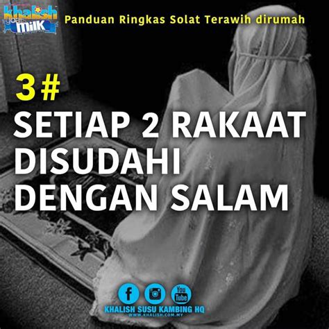 Jabatan kemajuan islam malaysia (jakim) pada tahun ini telah mengeluarkan panduan untuk solat tarawih yang digalakkan untuk dilakukan di rumah secara bersendirian ataupun secara berjemaah. Panduan Ringkas Solat Terawih Di Rumah (Bersendirian ...