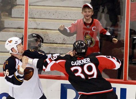 There are a number of theories behind the integration of fighting into the game; Spezza scores twice as Sens beat Thrashers 5-2 | CTV News