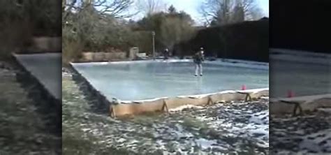 1) ok well first decide your length of the ice rink. How to Flood the backyard to make an ice hockey rink ...