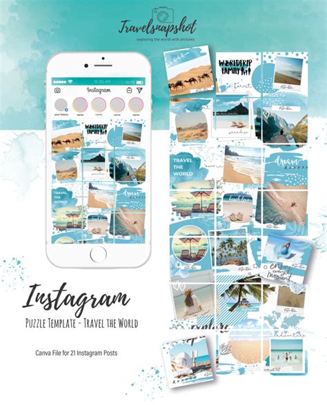 You can find & download the most popular templates vectors on freepik. Instagram Puzzle Feed Template - Travel the World ...