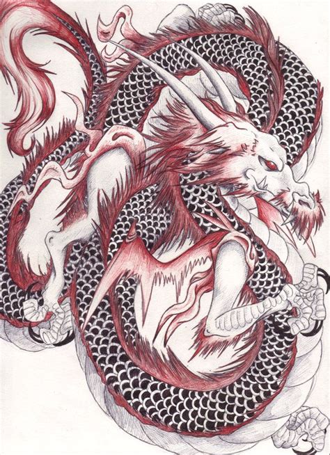 If you want to spice up your chinese calligraphy tattoos and their meanings, you can also add more details like the following: Chinese-style-Dragon by Tiny-Pie.deviantart.com on ...