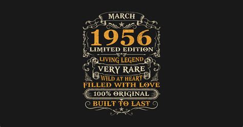 There are a few safe gifts you can buy mom every year without having to panic: 65th Birthday Gift 65 Years Old Retro Vintage March 1956 ...