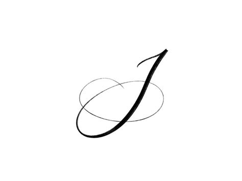 English english cursive writing alphabet j capital letter. Letter J in 2020 | Cursive j, Hand lettering practice ...