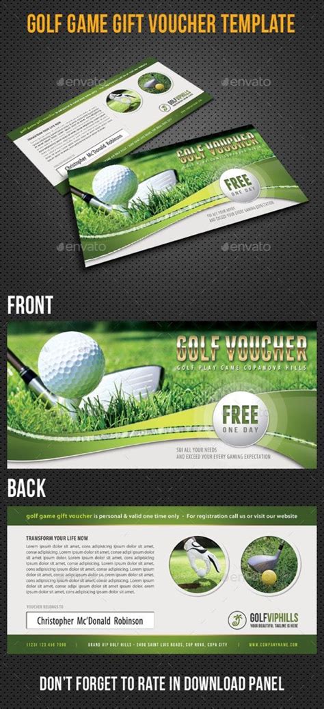 They are a great gift idea for valentine's day, father's and mother's day, christmas, birthdays, special rewards, farewells, anytime. Golf Game Gift Voucher V03 | Gaming gifts, Gift vouchers ...