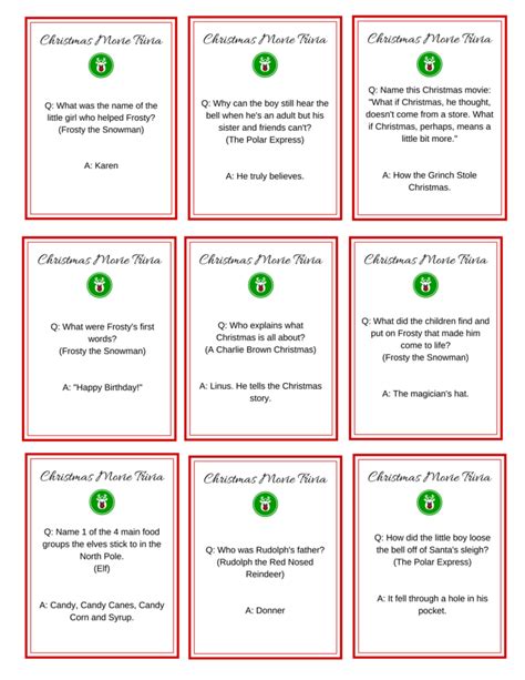 All round, you may straight experience the present day strategy. Free Printable Christmas Trivia | Christmas movie trivia, Christmas movie night, Christmas trivia