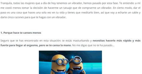 Es columnista en eldiario.es, aunque algunos de sus artículos han aparecido también en público, el país, s moda, nylon, la vanguardia, quimera, tierra adentro o el cultural. 5 motivos para comprarte (de una vez) un vibrador / Bajo ...