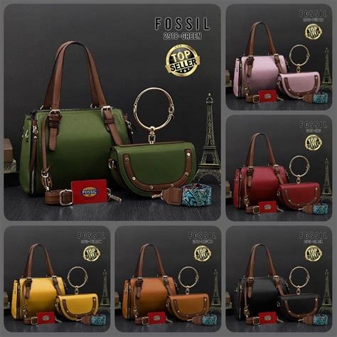 Semuanya karena memiliki kualitas yang berbeda. FOSSIL Bag 2in1 Seri 2918 Berat 1,2kg Uk Bag Fossil 30×13 ...