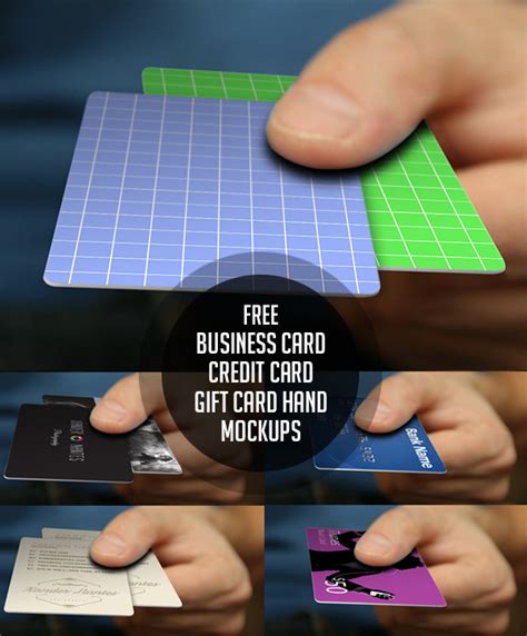 Wallet credit card mockup templates. 50 Free Branding PSD Mockups for Designers | Freebies ...