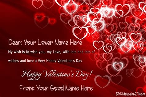 Valentines day is a day to appreciate and show your love to those who are dear to you. Best Valentine's Day Cards Images With Name Edit