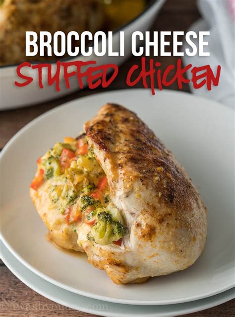This cheesy broccoli chicken is the perfect comfort food on a cold day. Broccoli Cheese Stuffed Chicken Breast - I Wash... You Dry