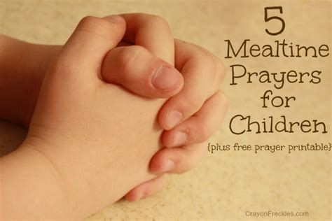 Easter sunday is about so much more than bunnies, egg hunts, and chocolate galore. Crayon Freckles: 5 Mealtime Prayers for Children {free ...