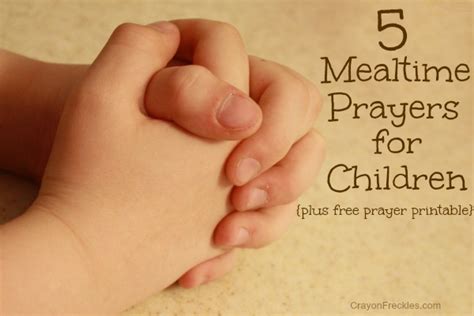 22 fun and novel menu ideas for easter. Crayon Freckles: 5 Mealtime Prayers for Children {free ...