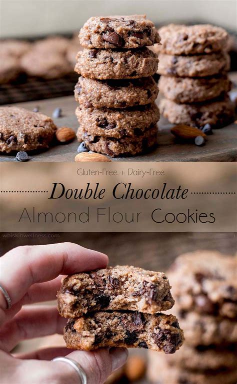 1 cup almond flour, 1 egg, 1 tbsp coconut oil (or butter), stevia to taste, 1/4 tsp almond extract (alcohol free). Double Chocolate Almond Flour Cookies | Almond flour cookies