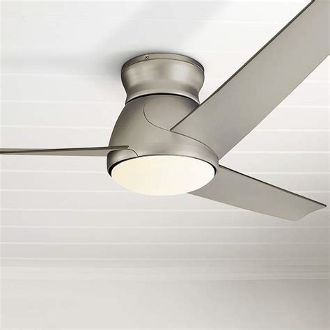 The weight of the item is 10 pounds and the model number of the item is 1000 723 360. 60" Kichler Eris Brushed Nickel LED Hugger Ceiling Fan ...