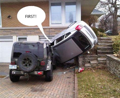 After a moment of silence, one of them says: 25 Most Funniest Car Crash Pictures That Will Make You Laugh