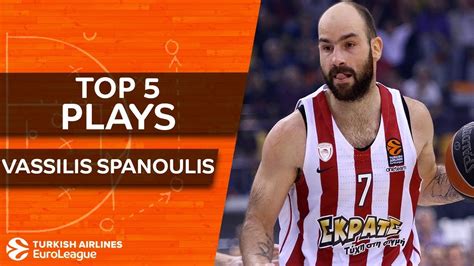 Спанулис василис (vassilis spanoulis) баскетбол защитник греция 07.08.1982. Top 5 plays, Vassilis Spanoulis, All-EuroLeague Second ...