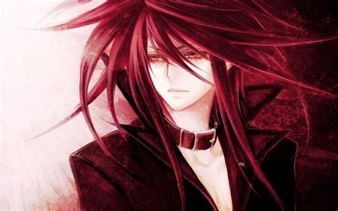 I really like the fact that he. Demon art man face anime red hair wallpaper | 1680x1050 ...