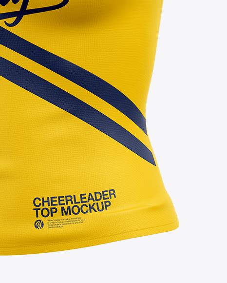 Download Cheerleader Top Mockup - Half Side View in Apparel Mockups ...