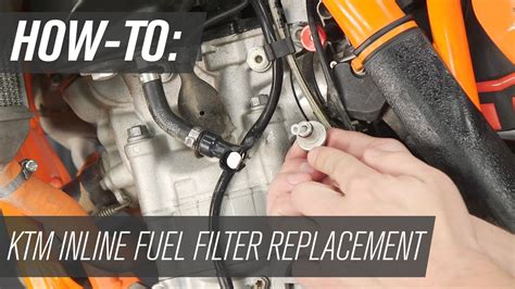 However, this can be dangerous at times so you should only carry it in specialized bottles and cans. How To Replace the Inline Fuel Filter on a KTM Dirt Bike ...