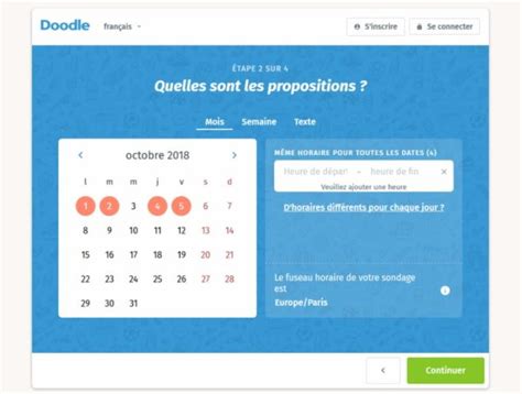 Organiser un sondage en ligne avec Doodle - Astuces, Notes et ...