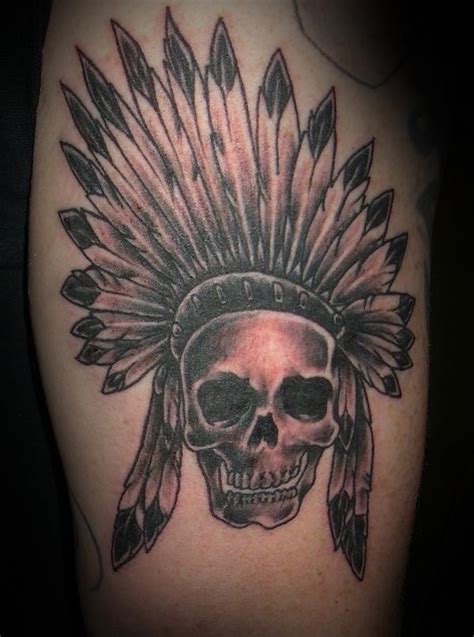 In this story, blackwood attributes the wendigo to the native american people, but changes the myth entirely. American native massive Indian skull tattoo on thigh ...