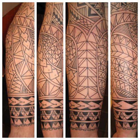 A celtic or a tribal inspired tattoo works great if done with immense intricacies. freehand polynesian inspired maori tribal sleeve irish ...